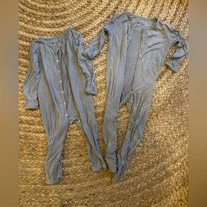Kyte baby button sleepers (one with feet, one w/o) 12-18 month x 2